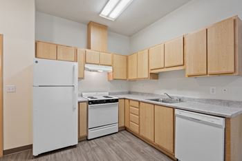 Full-sized kitchens with modern appliances